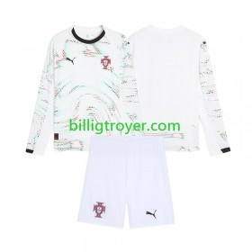 Billige Fotballdrakter Portugal Barn Bortedraktsett 2025 Langermet